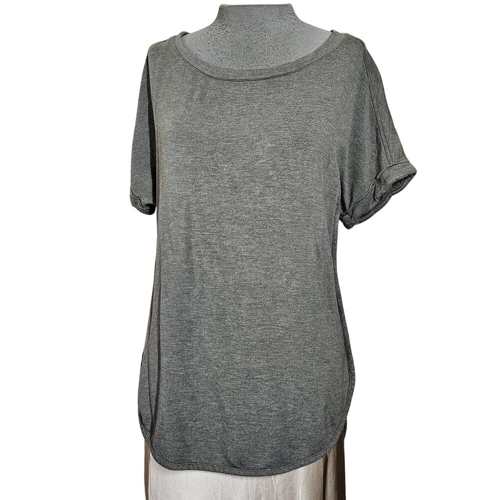 Matty M Gray Short Sleeve Lightweight Sweater Size XS